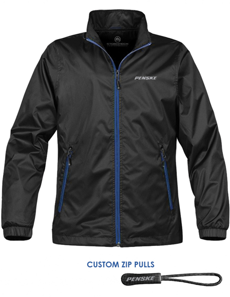 Picture of -D- StormTech Ladies Shell Jacket with Blue Trim Custom Zippers